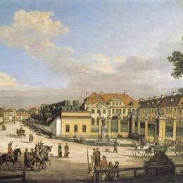 贝尔纳多·贝洛托(Bernardo Bellotto)高清作品:Mniszech Palace in Warsaw