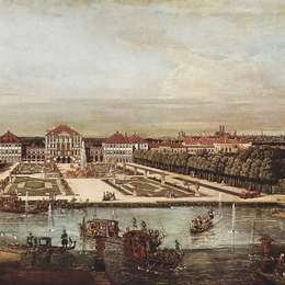 《宁芬堡宫》贝尔纳多·贝洛托(Bernardo Bellotto)高清作品欣赏