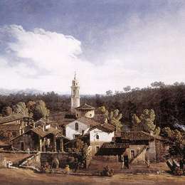 贝尔纳多·贝洛托(Bernardo Bellotto)高清作品:View of Gazzada neVarese