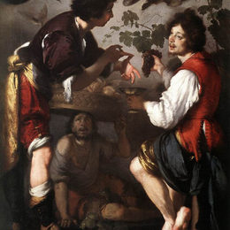 《约瑟夫讲述他的梦想》别·斯特劳兹(Bernardo Strozzi)高清作品欣赏