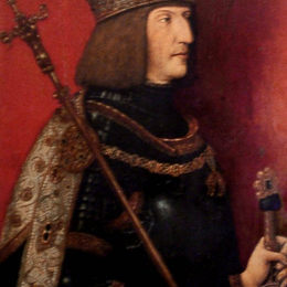 《马克西米利安一世的肖像（1459-1519）》伯尔尼哈德·斯特格尔(Bernhard Strigel)高清作品欣赏