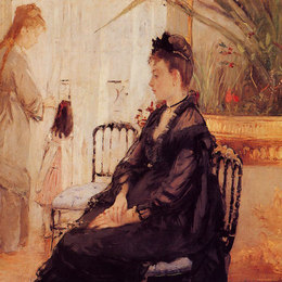 《内部》贝尔特·摩里索特(Berthe Morisot)高清作品欣赏