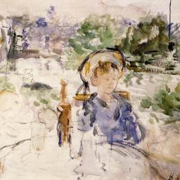 《农村午餐》贝尔特·摩里索特(Berthe Morisot)高清作品欣赏