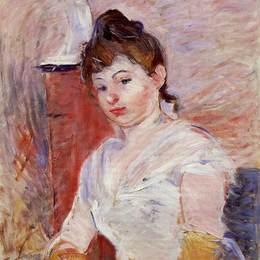 《白衣少女》贝尔特·摩里索特(Berthe Morisot)高清作品欣赏