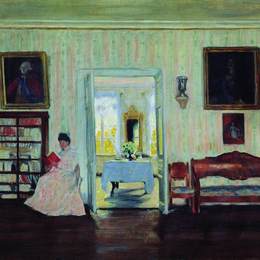 鲍里斯·克斯托依列夫(Boris Kustodiev)高清作品:House In Uspensky