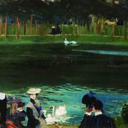 鲍里斯·克斯托依列夫(Boris Kustodiev)高清作品:In the Bois de Boulogne