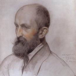 鲍里斯·克斯托依列夫(Boris Kustodiev)高清作品:Portrait of D. Kardovsky