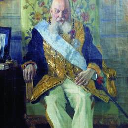 鲍里斯·克斯托依列夫(Boris Kustodiev)高清作品:Portrait of D.M. Solsky