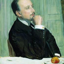 鲍里斯·克斯托依列夫(Boris Kustodiev)高清作品:Portrait of E.E. Lansere