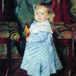 鲍里斯·克斯托依列夫(Boris Kustodiev)高清作品:Portrait of I.B. Kustodieva