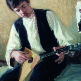 鲍里斯·克斯托依列夫(Boris Kustodiev)高清作品:Portrait of I.S. Kulikov