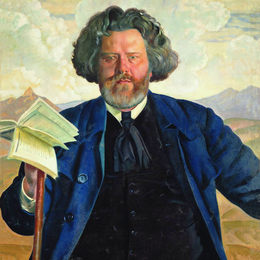 鲍里斯·克斯托依列夫(Boris Kustodiev)高清作品:Portrait of Maximilian Voloshin