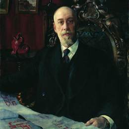 鲍里斯·克斯托依列夫(Boris Kustodiev)高清作品:Portrait of N.K. von Meck