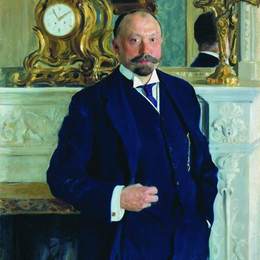 鲍里斯·克斯托依列夫(Boris Kustodiev)高清作品:Portrait of P.L. Barc