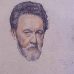 鲍里斯·克斯托依列夫(Boris Kustodiev)高清作品:Portrait V.A. Kastalsky