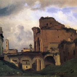 《君士坦丁教堂》卡米耶·柯罗(Camille Corot)高清作品欣赏