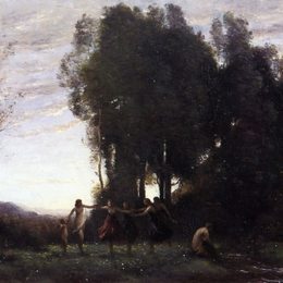 《清晨的圆环》卡米耶·柯罗(Camille Corot)高清作品欣赏