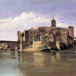 《圣巴托洛梅奥岛》卡米耶·柯罗(Camille Corot)高清作品欣赏