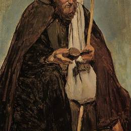 《意大利僧人朗读》卡米耶·柯罗(Camille Corot)高清作品欣赏