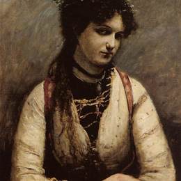 卡米耶·柯罗(Camille Corot)高清作品:Mademoiselle de Foudras