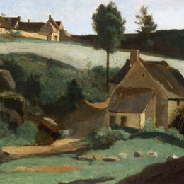 卡米耶·柯罗(Camille Corot)高清作品:Morvan, The Little Mill