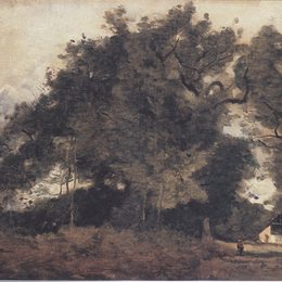 《圣艾维特的被动》卡米耶·柯罗(Camille Corot)高清作品欣赏
