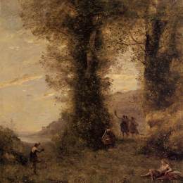《田园诗》卡米耶·柯罗(Camille Corot)高清作品欣赏