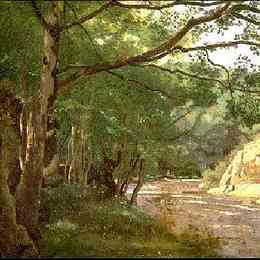 卡米耶·柯罗(Camille Corot)高清作品:Ravine in the Morvan, Near Lormes