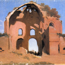《密涅瓦梅迪卡神庙》卡米耶·柯罗(Camille Corot)高清作品欣赏