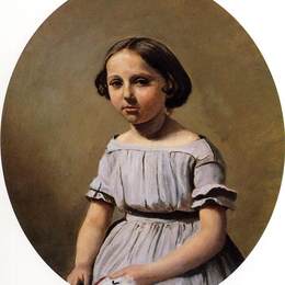 卡米耶·柯罗(Camille Corot)高清作品:The Eldest Daughter of M. Edouard Delalain (Mme. de Graet)