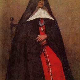 卡米耶·柯罗(Camille Corot)高清作品:The Mother Superior of the Convent of the Annonciades