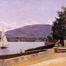 卡米耶·柯罗(Camille Corot)高清作品:The Quai des Paquis, Geneva