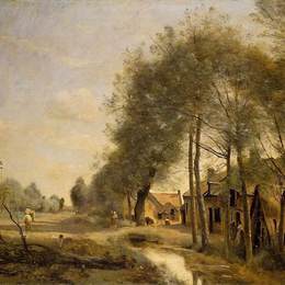 《“他乐路近杜埃高贵》卡米耶·柯罗(Camille Corot)高清作品欣赏