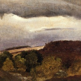 卡米耶·柯罗(Camille Corot)高清作品:Wooded Plateau, Fountainebleau