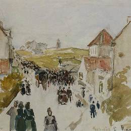 《克诺克的节日》卡米耶·毕沙罗(Camille Pissarro)高清作品欣赏
