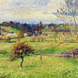 卡米耶·毕沙罗(Camille Pissarro)高清作品:Field at Eragny