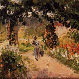 卡米耶·毕沙罗(Camille Pissarro)高清作品:Garden at Eragny