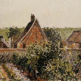 卡米耶·毕沙罗(Camille Pissarro)高清作品:Harvest in the Orchard, Eragny