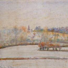 《白霜》卡米耶·毕沙罗(Camille Pissarro)高清作品欣赏