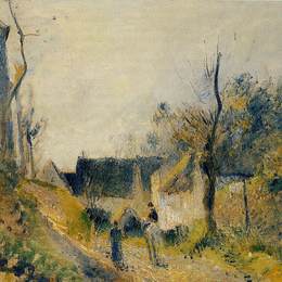 卡米耶·毕沙罗(Camille Pissarro)高清作品:Landscape at Valhermeil