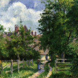 卡米耶·毕沙罗(Camille Pissarro)高清作品:Neaufles Sant Martin, near Gisors