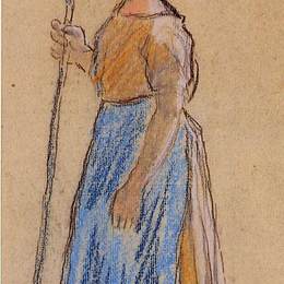 《农妇》卡米耶·毕沙罗(Camille Pissarro)高清作品欣赏