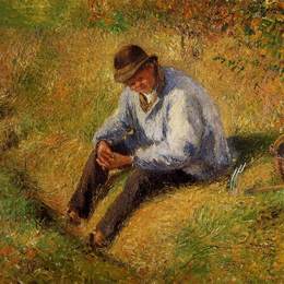 《甜瓜休眠》卡米耶·毕沙罗(Camille Pissarro)高清作品欣赏
