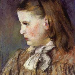 卡米耶·毕沙罗(Camille Pissarro)高清作品:Portrait of Eugenie Estruc