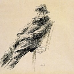 卡米耶·毕沙罗(Camille Pissarro)高清作品:Portrait of Ludovic Rodo Pissarro