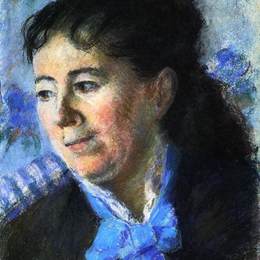 卡米耶·毕沙罗(Camille Pissarro)高清作品:Portrait of Madame Felicie Vellay Estruc