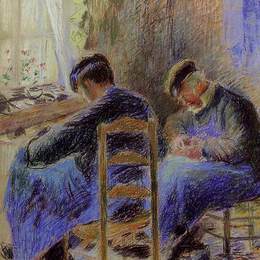 《鞋匠》卡米耶·毕沙罗(Camille Pissarro)高清作品欣赏