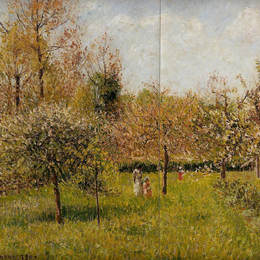 卡米耶·毕沙罗(Camille Pissarro)高清作品:Spring at Eragny