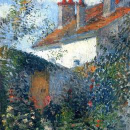 《在蓬图瓦兹学习》卡米耶·毕沙罗(Camille Pissarro)高清作品欣赏