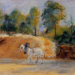 卡米耶·毕沙罗(Camille Pissarro)高清作品:Study for La Batterie a Montfoucault